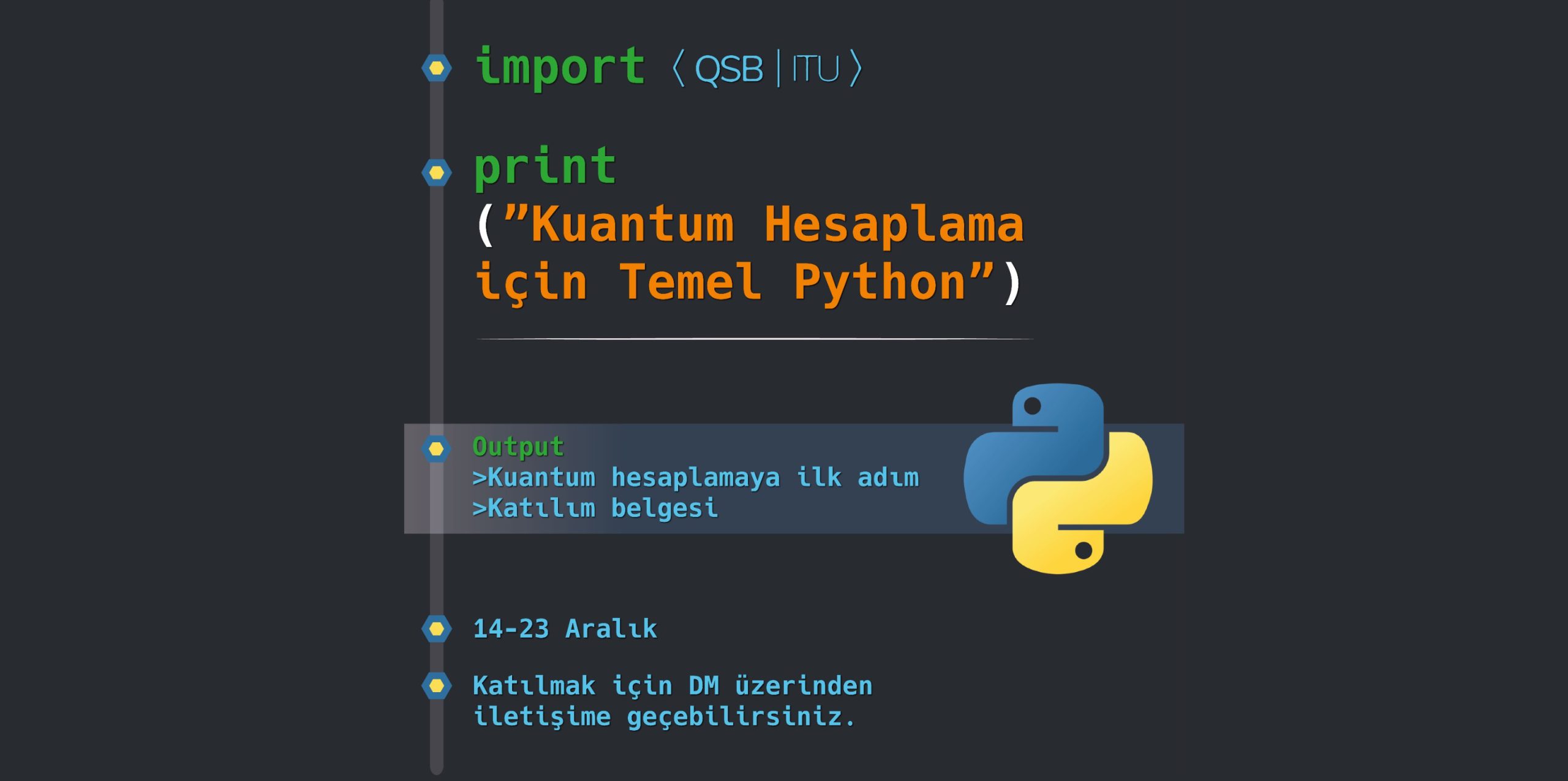 QSB İTÜ Kuantum Hesaplama için Temel Python - QTurkey