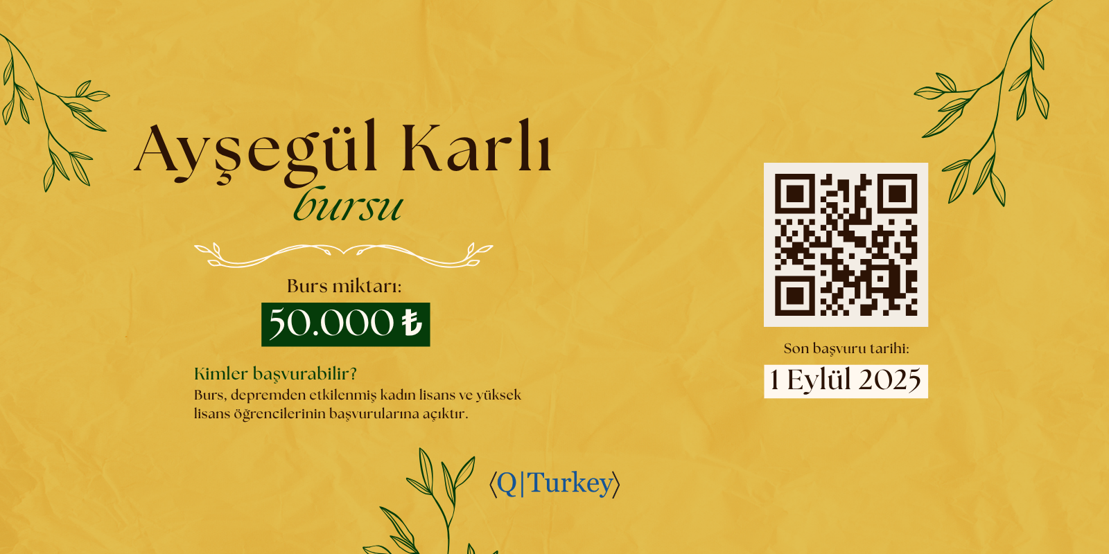 Son başvuru tarihi 1 Eylül 2025